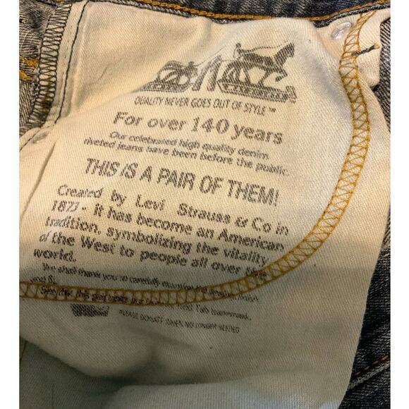 Levis 569 Jeans Men's Size 36X30 Relaxed Fit Bleu Denim - Picture 11 of 12